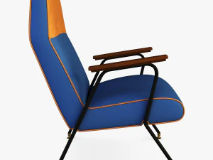 midnight ikat chair 3D Model