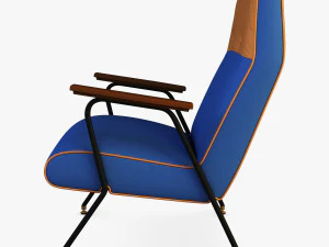 midnight ikat chair 3D Model