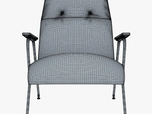 midnight ikat chair 3D Model