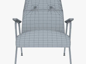 midnight ikat chair 3D Model