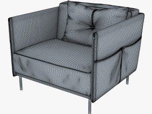 trench armchair 3D Модель