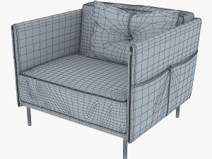 trench armchair 3D Модель