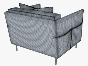 trench armchair 3D Модель