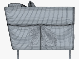 trench armchair 3D Модель