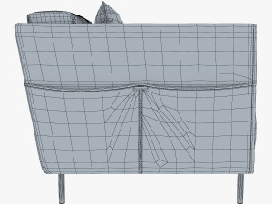 trench armchair 3D Модель
