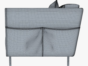 trench armchair 3D Модель