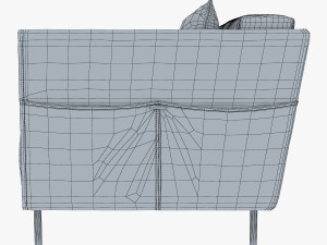 trench armchair 3D Модель