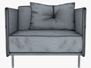 trench armchair 3D Модель