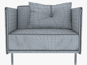 trench armchair 3D Модель