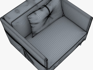 trench armchair 3D Модель