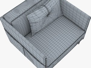 trench armchair 3D Модель