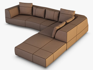 iddesign bend sofa 3D-Modell