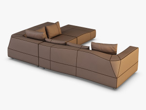 iddesign bend sofa 3D-Modell
