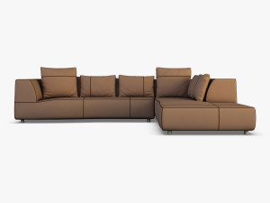 iddesign bend sofa 3D-Modell