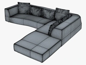 iddesign bend sofa 3D Model