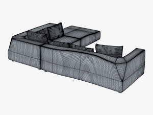 iddesign bend sofa 3D-Modell