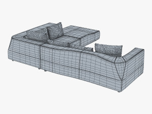iddesign bend sofa 3D-Modell