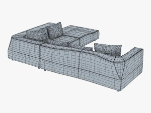 iddesign bend sofa 3D Model