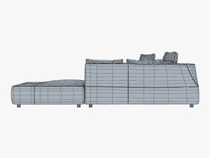 iddesign bend sofa 3D-Modell
