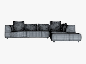 iddesign bend sofa 3D-Modell