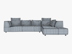 iddesign bend sofa 3D-Modell