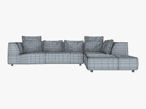 iddesign bend sofa 3D Model