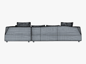 iddesign bend sofa 3D-Modell