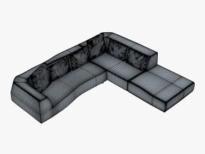 iddesign bend sofa 3D Model