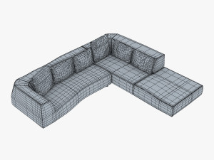iddesign bend sofa 3D-Modell