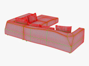 iddesign bend sofa 3D Model