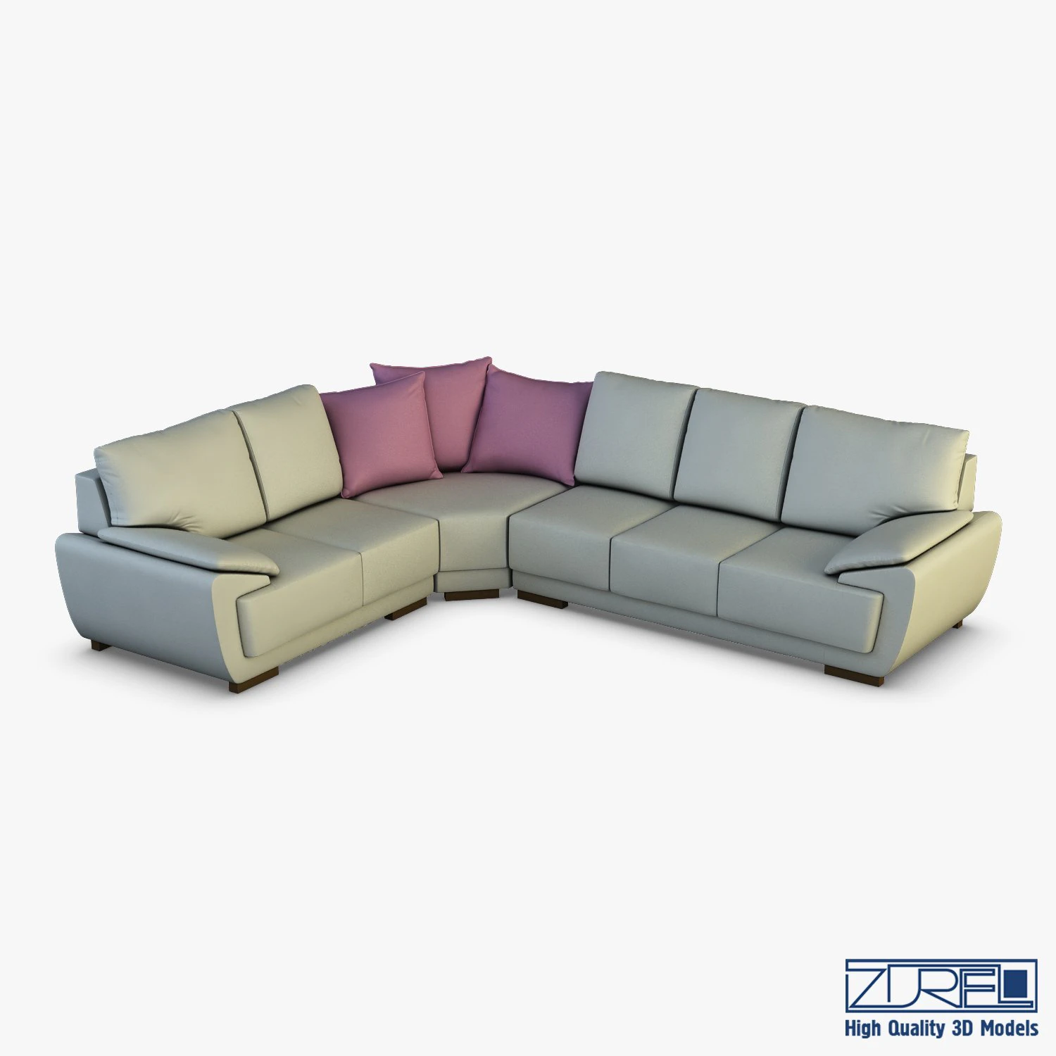 sofia sofa 3D Model .c4d .max .obj .3ds .fbx .stl .blend 