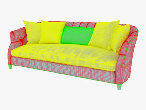luccia hollywood sofa 3D Модель