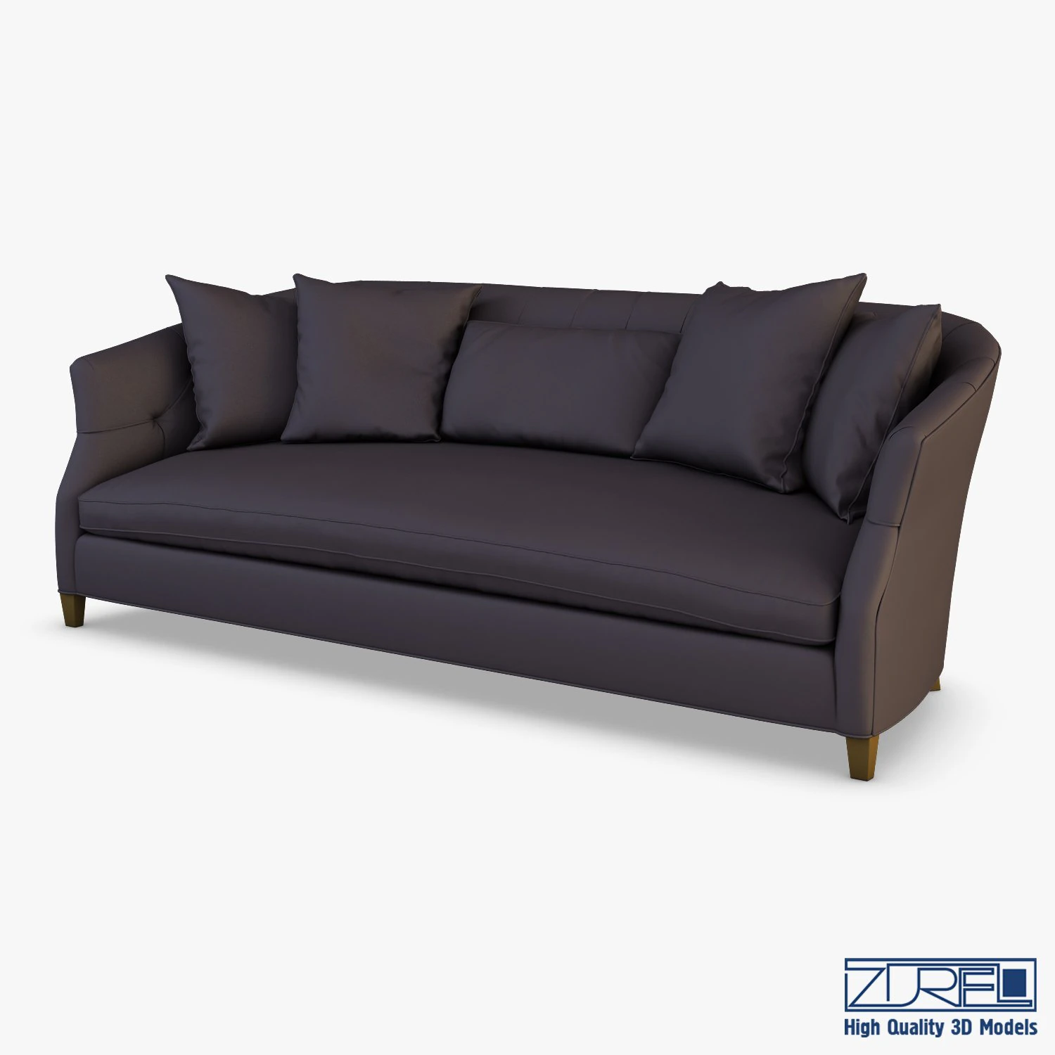 luccia hollywood sofa 3D Model .c4d .max .obj .3ds .fbx .stl .blend 