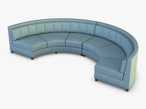 sof&aacute; redondo solid&aacute;rio Modelo 3D