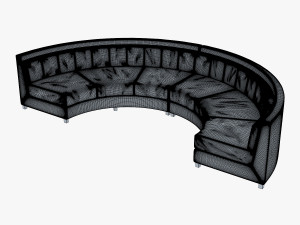solidarity round sofa 3Dモデル