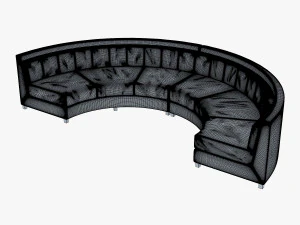 solidarity round sofa 3D Model