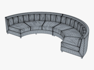 solidarity round sofa 3Dモデル