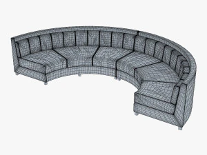 solidarity round sofa 3D Model