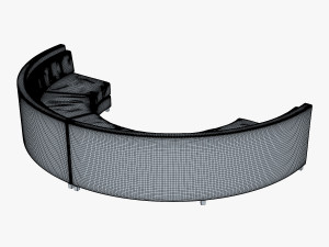 solidarity round sofa 3Dモデル