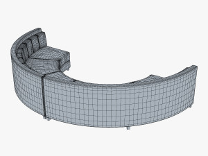 solidarity round sofa 3Dモデル