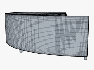 solidarity round sofa 3Dモデル