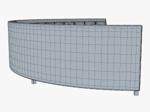 solidarity round sofa 3Dモデル