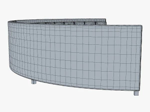 solidarity round sofa 3D Model
