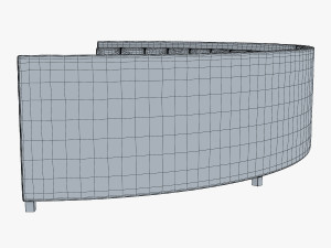 solidarity round sofa 3Dモデル