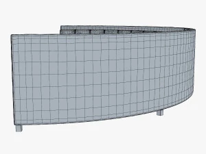 solidarity round sofa 3D Model