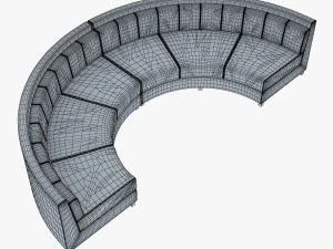 solidarity round sofa 3D Model