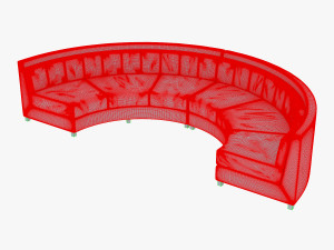 solidarity round sofa 3Dモデル