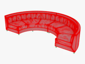 solidarity round sofa 3D Model
