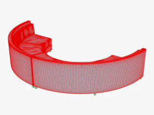 solidarity round sofa 3D Model