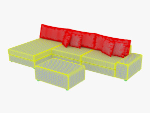 casio sofa 3D मॉडल